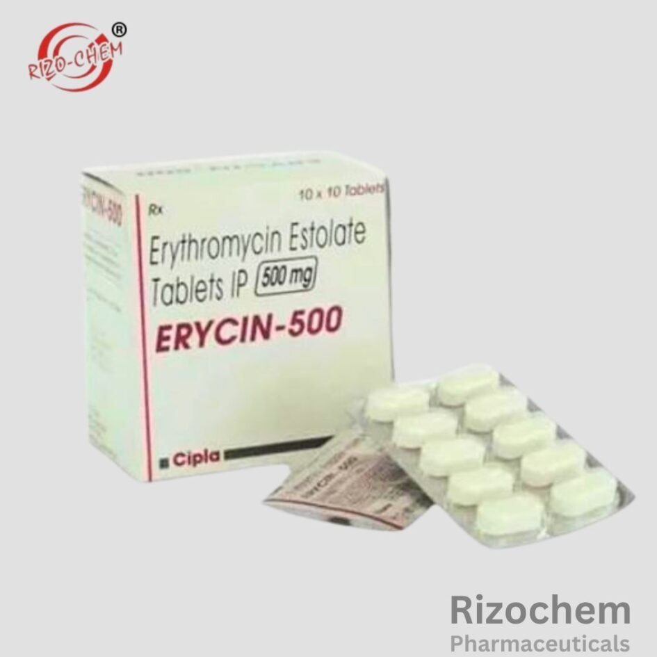 Erythromycin 500mg tablet by Rizochem pharmaceuticals