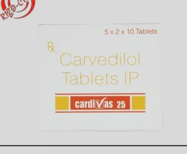Carvedilol 25 mg Tablet Cardivas