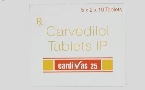 Carvedilol 25 mg Tablet Cardivas