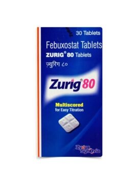 Febuxostat Tablets 80mg Zurig by rizochem pharmaceuticals