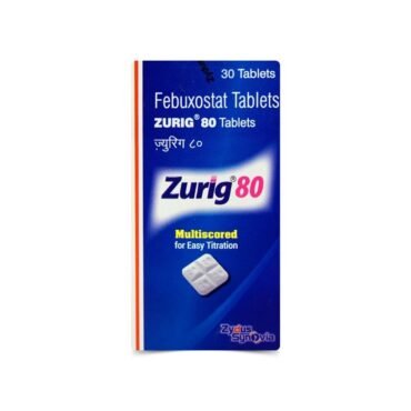 Febuxostat Tablets 80mg Zurig by rizochem pharmaceuticals