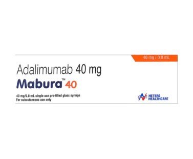 Adalimumab Injection 40mg Mabura by rizochem pharmaceuticals