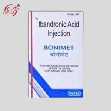 Ibandronic Acid Injection, 6mg Bonimet is used to treat high levels of a mineral called calcium in people who have cancer.