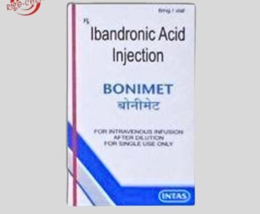 Ibandronic Acid Injection, 6mg Bonimet is used to treat high levels of a mineral called calcium in people who have cancer.