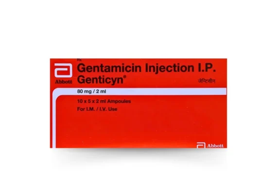 Gentamicin Injection 80mg Genticyn - Quality Medication from Rizochem Pharmaceuticals Wholesaler & Exporter.
