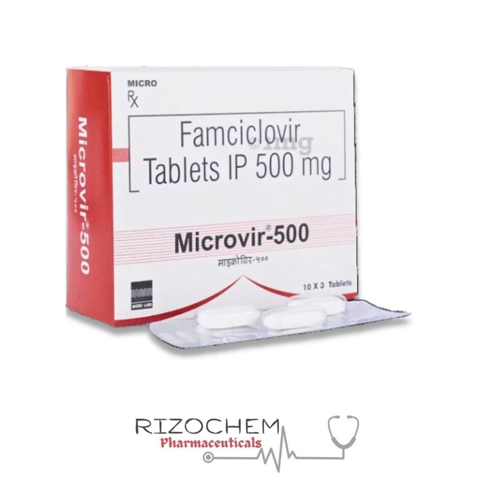 Famciclovir 500mg Tablet by Rizochem Pharmaceuticals.