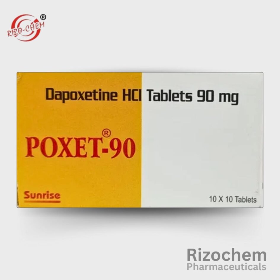 Dapoxetine Poxet Tablet, an effective medication for premature ejaculation, available from a trusted pharmaceuticals wholesaler and exporter.
