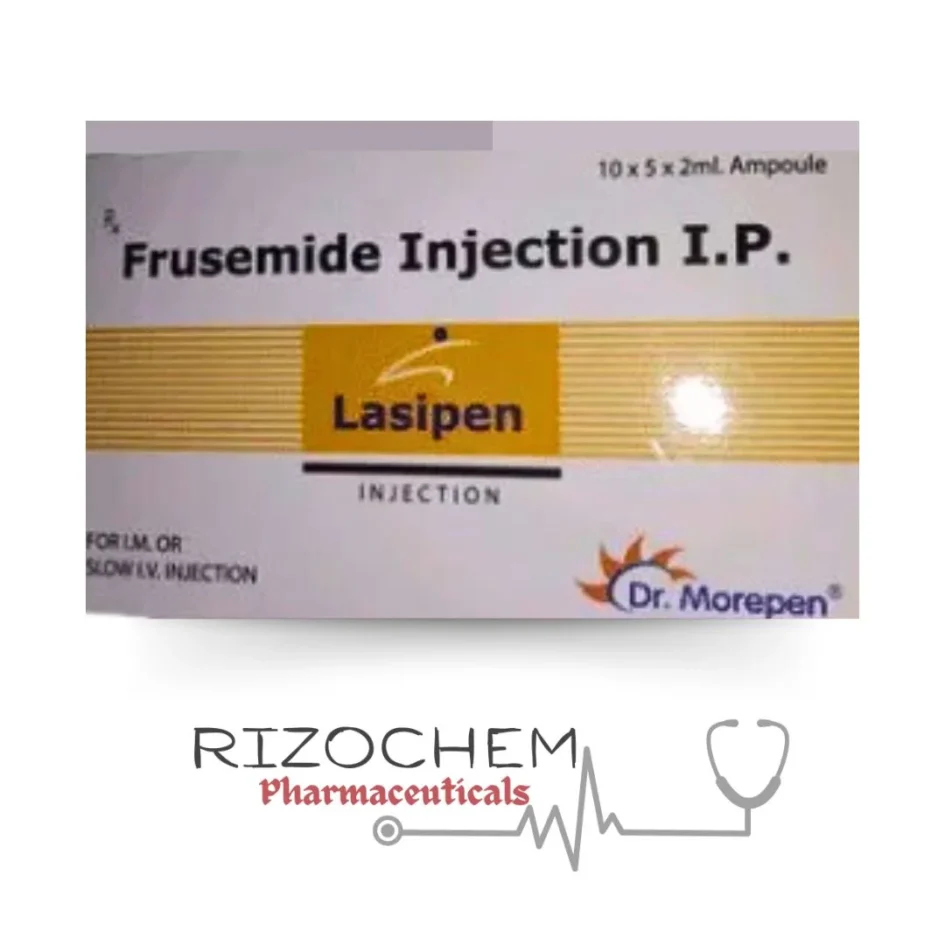 Frusemide 10mg/ml Lasipen Injection - Quality Medication from Rizochem Pharmaceuticals.