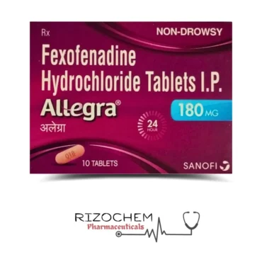 Fexofenadine HCL IP 180mg Tablet - Allergy Relief Medication by Rizochem Pharmaceuticals