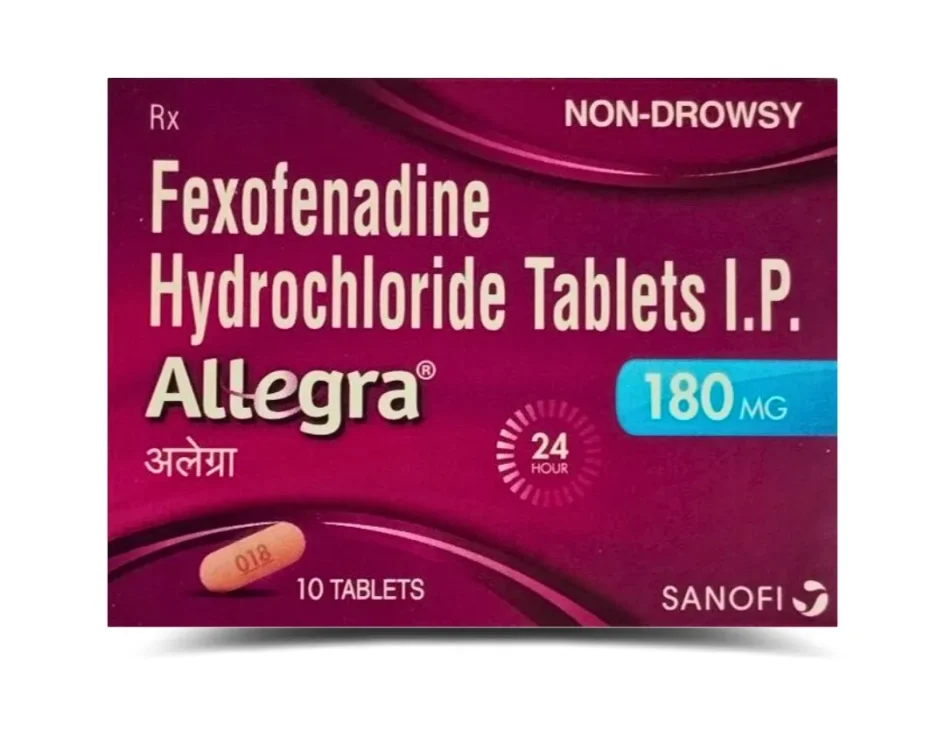 Fexofenadine HCL IP 180mg Tablet - Allergy Relief Medication by Rizochem Pharmaceuticals