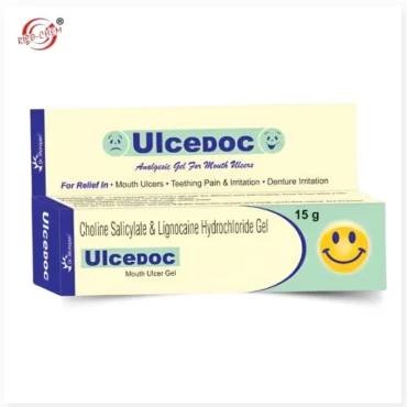 Choline Salicylate 8.7% Ulcedoc Gel - a specialized oral gel for pain relief and inflammation, offered by Rizochem Pharmaceuticals Wholesaler & Exporter. Ideal for treating mouth ulcers. Exported globally.