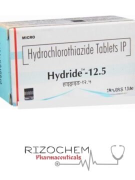 Hydrochlorothiazide 12.5mg Tablet - Quality Medication from Rizochem Pharmaceuticals.