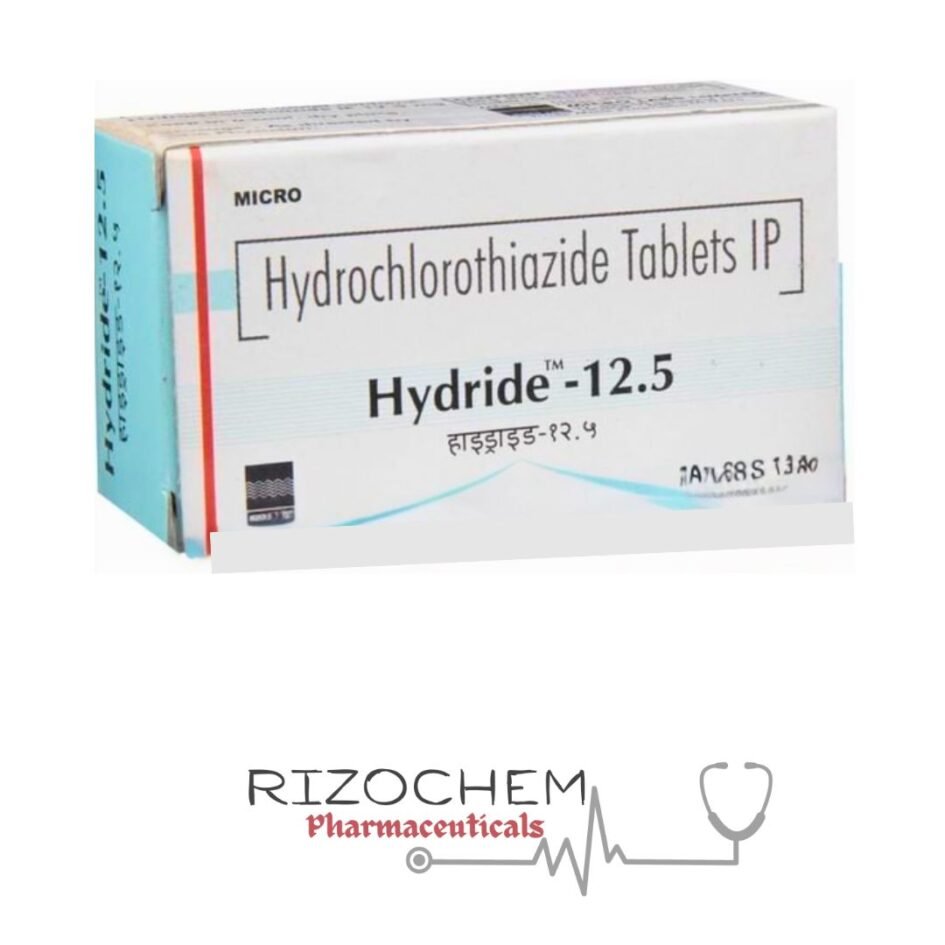 Hydrochlorothiazide 12.5mg Tablet - Quality Medication from Rizochem Pharmaceuticals.