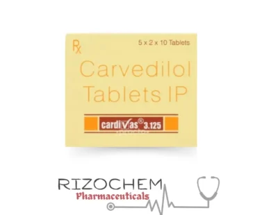Carvedilol 3.125mg Tablet - Reliable heart medication by leading pharmaceutical wholesaler & exporter.