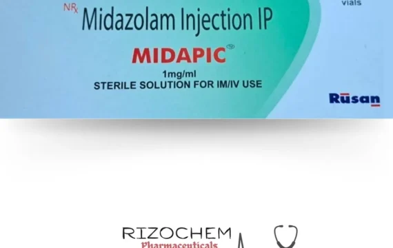 Midazolam Injection IP 1mg Midapic by Rizochem Pharmaceuticals - Wholesale and Export