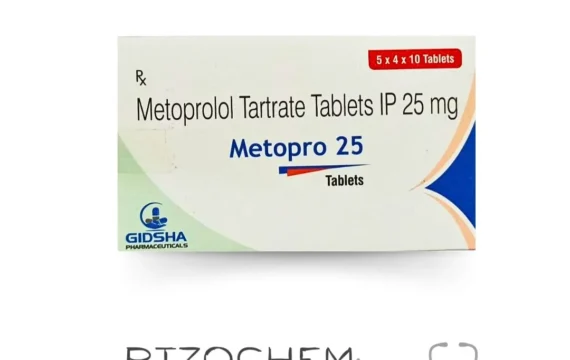 Metoprolol Tartrate IP 25mg MYPROL 25 - Quality Medication from Rizochem Pharmaceuticals Wholesaler & Exporter.