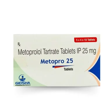 Metoprolol 25mg Tartrate by Rizochem Pharmaceuticals