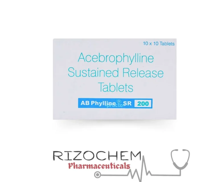 Acebrophylline 200mg AB MORE 200 SR TAB - Quality Medication from Rizochem Pharmaceuticals Wholesaler & Exporter.