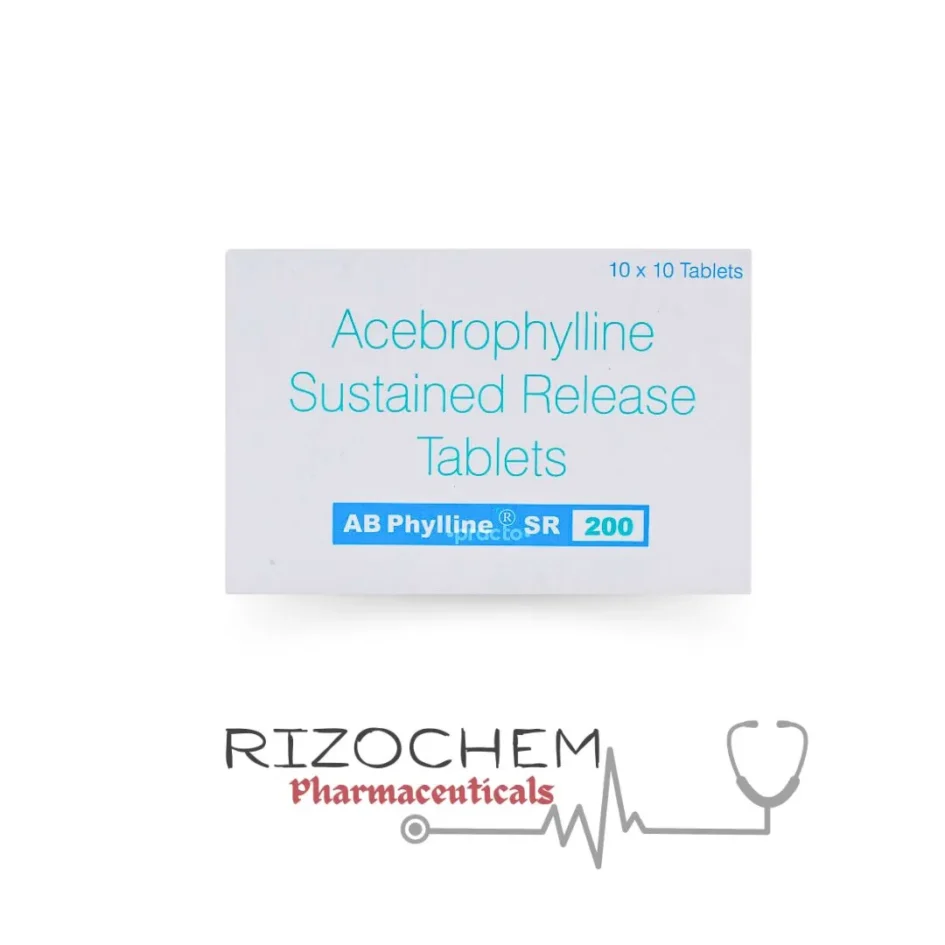 Acebrophylline 200mg AB MORE 200 SR TAB - Quality Medication from Rizochem Pharmaceuticals Wholesaler & Exporter.