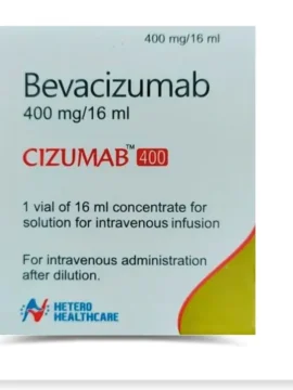 Bevacizumab 400mg/16ml Cizumab Injection - Oncology medication by Rizochem Pharmaceuticals, used in cancer treatment therapies for targeted therapy.