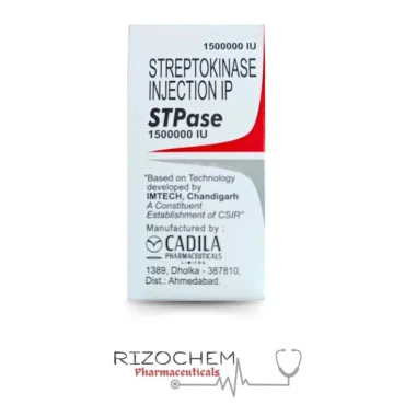 Streptokinase Injection for clot dissolution therapy by Rizochem Pharmaceuticals Wholesaler & Exporter Company.