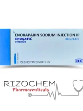 Enoxaparin Sodium Injection 40mg IP Enoxatil - Anticoagulant injection for preventing blood clots. Available at Rizochem Pharmaceuticals, Wholesaler & Exporter.