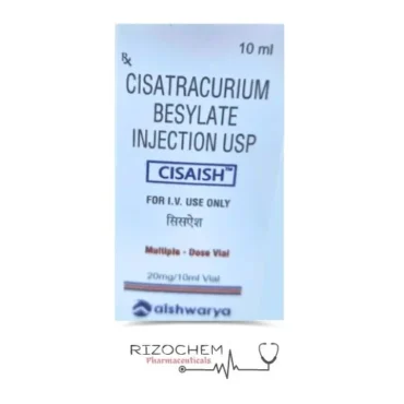 Vial of Cisatracurium Besylate Injection - pharmaceutical muscle relaxant by Rizochem Pharmaceuticals Wholesaler & Exporter.