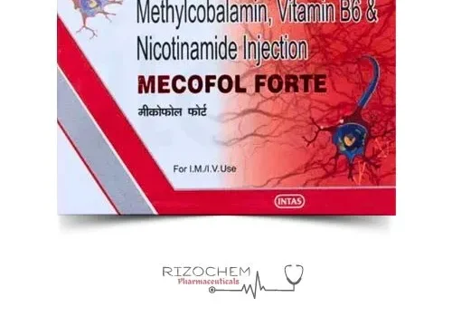 Rizochem Pharmaceuticals Mecofine B6 Injection 100mg Nicotinamide for vitamin B6 deficiency treatment