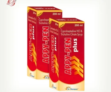 Tricholine Citrate 275mg 5ml Syrup (Appy Pen Plus) bottle for liver health support by Rizochem Pharmaceuticals.