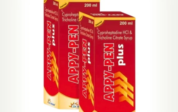 Tricholine Citrate 275mg 5ml Syrup (Appy Pen Plus) bottle for liver health support by Rizochem Pharmaceuticals.