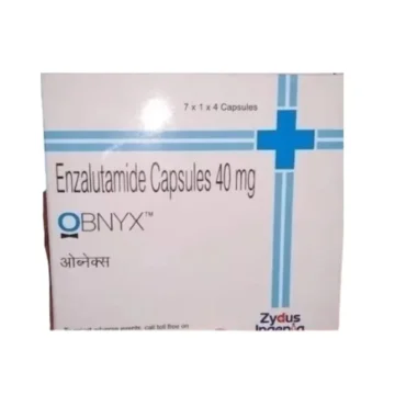 Obnyx Enzalutamide 40mg Capsules – A powerful androgen receptor inhibitor used for treating advanced and metastatic prostate cancer. Available for global export by Rizochem Pharmaceuticals.