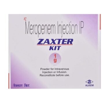 Meropenem Injection 1g Zaxter by Rizochem pharmaceuticals