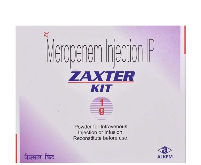 Meropenem Injection 1g Zaxter by Rizochem pharmaceuticals