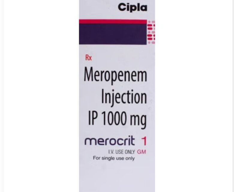 Meropenem Injection 1gm Merocrit by Rizochem pharmaceuticals