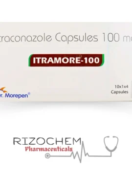 Itraconazole 100mg ITRAMORE 100 Tablet - Quality Medication from Rizochem Pharmaceuticals.