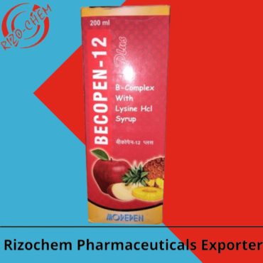 A vitamin B complex syrup is becopen-12. The vitamin B complex is necessary for the metabolism of amino acids and carbohydrates.