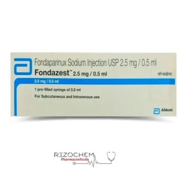 Fondaparinux Sodium Injection 2.5mg/0.5ml pre-filled syringe for blood clot prevention - Rizochem Pharmaceuticals Wholesaler & Exporter.