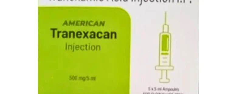 Tranexamic Acid 500mg/5ml Injection - Tranexacan by Rizochem Pharmaceuticals.
