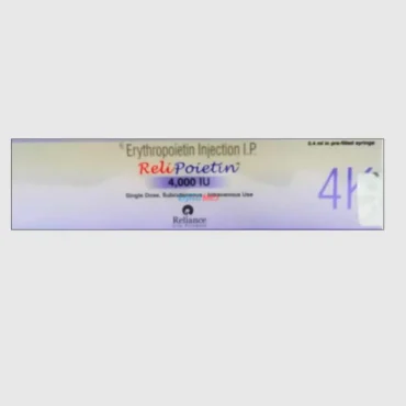 Reli Poietin Erythropoietin Injection 4000IU – Effective treatment for anemia associated with chronic kidney disease and chemotherapy, available through Rizochem Pharmaceuticals.