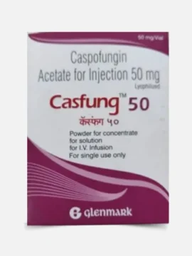 Caspofungin Acetate Injection 50mg – Antifungal medication for severe fungal infections. Available at Rizochem Pharmaceuticals, a trusted global wholesaler & exporter.