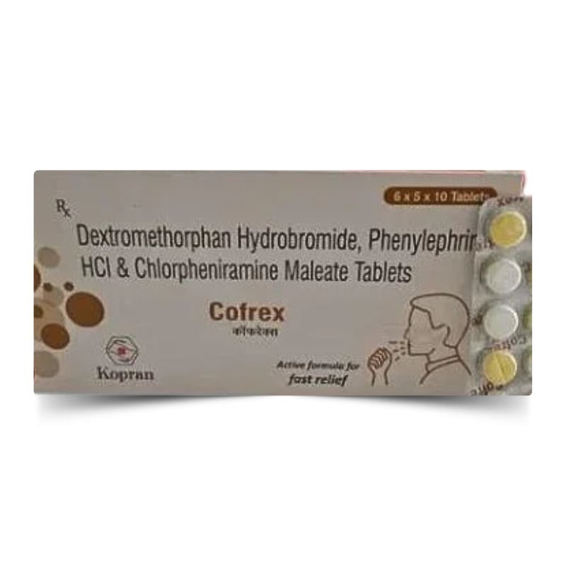 Dextromethorphan HCl Tablets Cofrex by Rizochem Pharmaceuticals