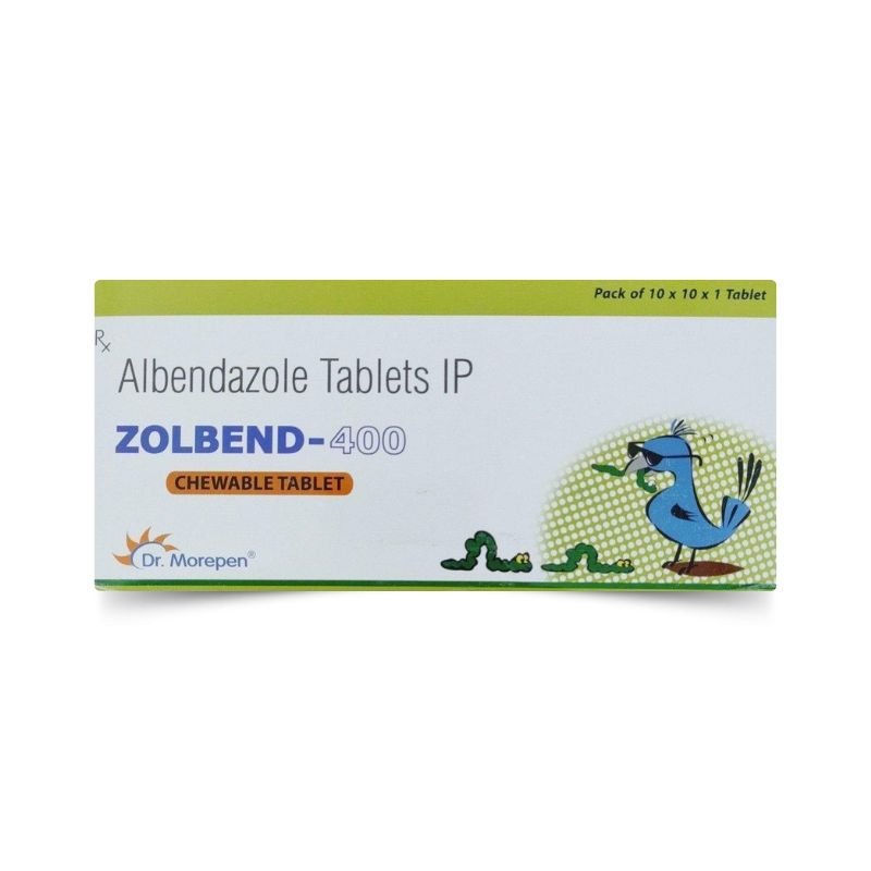 Albendazole 400mg Tablets ZOLBEND 400 by RIzochem Pharmaceuticals