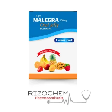 Sildenafil 100mg Malegra Oral Jelly 5gm - Quality Medication from Rizochem Pharmaceuticals.