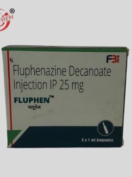 Fluphenazine Decanoate Injection: Medication for mental health, administered via injection. Helps manage symptoms associated with certain psychiatric conditions.