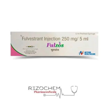 Fulvestrant Injection 250mg/5ml Fulzos by Rizochem Pharmaceuticals Wholesaler & Exporter Company.