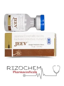 Japanese Encephalitis Inactivated Jeev Vaccine vial, offered by Rizochem Pharmaceuticals.