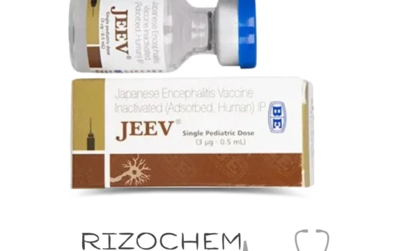 Japanese Encephalitis Inactivated Jeev Vaccine vial, offered by Rizochem Pharmaceuticals.