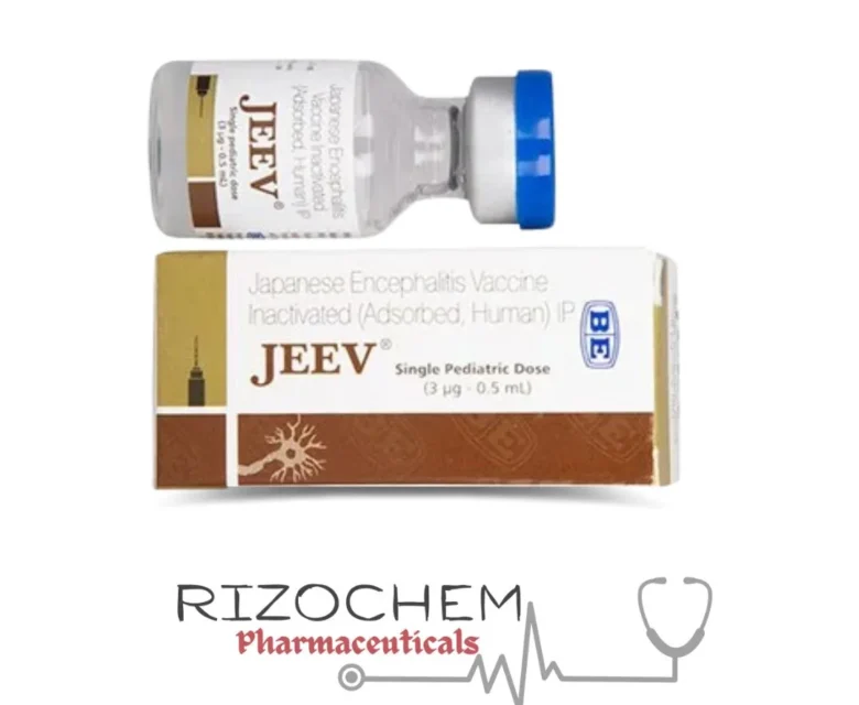 Japanese Encephalitis Inactivated Jeev Vaccine vial, offered by Rizochem Pharmaceuticals.