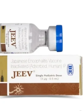 Japanese Encephalitis Inactivated Jeev Vaccine vial, offered by Rizochem Pharmaceuticals.