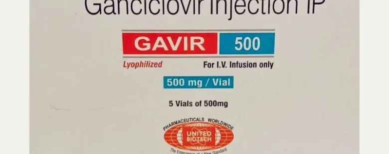 Ganciclovir Injection 500mg Gavir 500 - Antiviral medication used to treat viral infections, available at Rizochem Pharmaceuticals Wholesaler & Exporter.